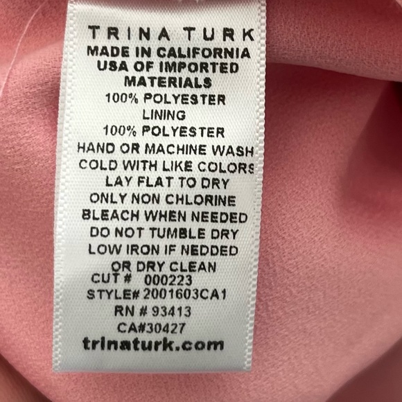 TRINA TURK NWT Kai Tie-Waist Jumpsuit Size 4 BARBIECORE BALLETCORE TRENDY - Picture 5 of 11